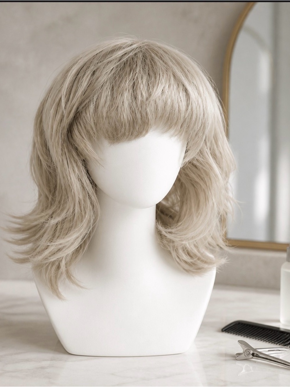 Adult salon quality blond wig ,synthetic hair